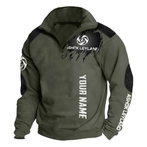 Ashok Leyland Gift For Truckers Exclusive Logo Tactical Quarter-Zip Sweatshirt BLT6225AL