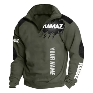 Kamaz Gift For Truckers Exclusive Logo Tactical Quarter-Zip Sweatshirt BLT6225KMZ