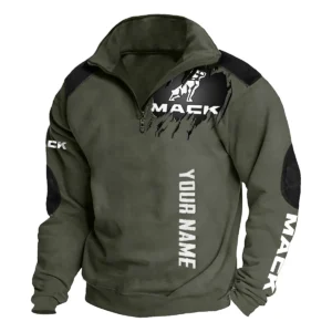 Mack Trucks Gift For Truckers Exclusive Logo Tactical Quarter-Zip Sweatshirt BLT6225MT