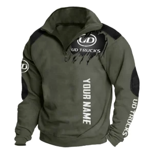 UD Trucks Gift For Truckers Exclusive Logo Tactical Quarter-Zip Sweatshirt BLT6225UD