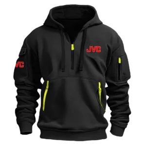 JVC Photography Videography Exclusive Logo Fashion Hoodie Half Zipper BLPV150524A01JVC