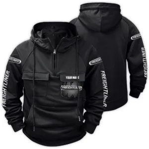 Freightliner Gift For Truckers Exclusive Logo Tactical Quarter Zip Hoodie BLT3225FRE