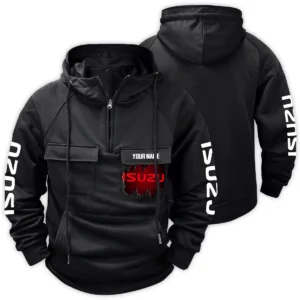Isuzu Trucks Gift For Truckers Exclusive Logo Tactical Quarter Zip Hoodie BLT3225ISZ