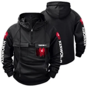 Kenworth Gift For Truckers Exclusive Logo Tactical Quarter Zip Hoodie BLT3225KW