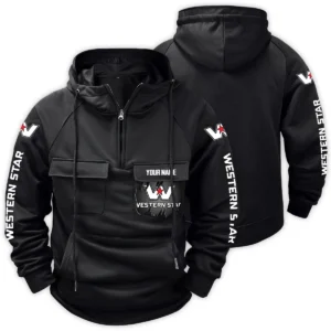 Western Star Gift For Truckers Exclusive Logo Tactical Quarter Zip Hoodie BLT3225WS