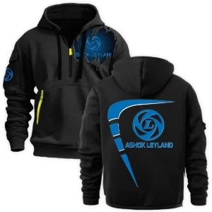 Ashok Leyland Gift For Truckers Exclusive Logo Fashion Hoodie Half Zipper BLT5225AL