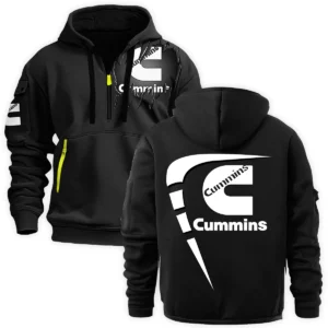 Cummins Gift For Truckers Exclusive Logo Fashion Hoodie Half Zipper BLT5225CM