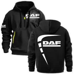 DAF Trucks Gift For Truckers Exclusive Logo Fashion Hoodie Half Zipper BLT5225DAF