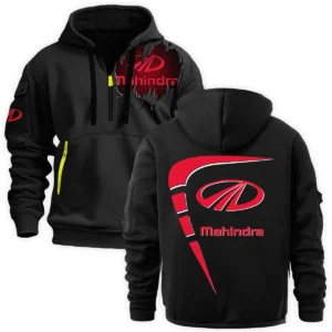 Mahindra Gift For Truckers Exclusive Logo Fashion Hoodie Half Zipper BLT5225MHD