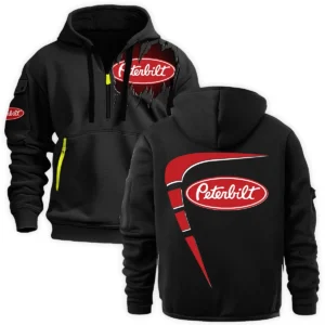 Peterbilt Gift For Truckers Exclusive Logo Fashion Hoodie Half Zipper BLT5225PTB