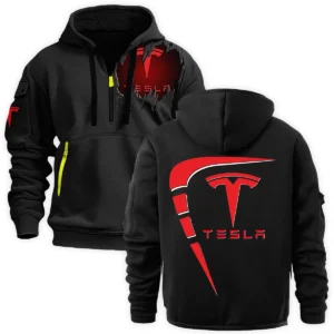 Tesla Semi Gift For Truckers Exclusive Logo Fashion Hoodie Half Zipper BLT5225TES
