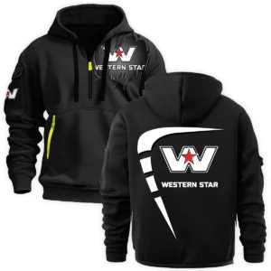 Western Star Gift For Truckers Exclusive Logo Fashion Hoodie Half Zipper BLT5225WS