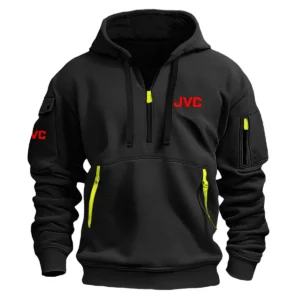 JVC Photography Videography Exclusive Logo Fashion Hoodie Half Zipper BLNP170724A1JVCHHZ
