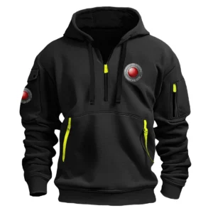 Red Digital Cinema Photography Videography Exclusive Logo Fashion Hoodie Half Zipper BLNP170724A1RDCHHZ