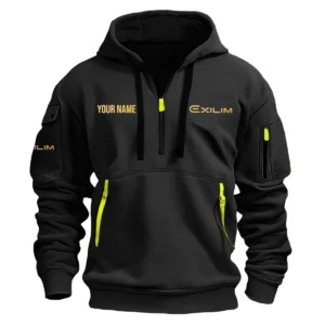 Casio Exilim Photography Custom Name Exclusive Logo Fashion Hoodie Half Zipper BLPT141124A1CSHHZ