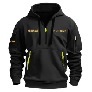 Phase One Photography Custom Name Exclusive Logo Fashion Hoodie Half Zipper BLPT141124A1PHOHHZ