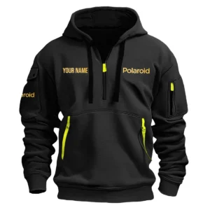 Polaroid Photography Custom Name Exclusive Logo Fashion Hoodie Half Zipper BLPT141124A1PLRHHZ