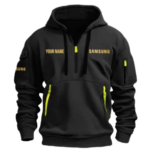 Samsung Photography Custom Name Exclusive Logo Fashion Hoodie Half Zipper BLPT141124A1SSHHZ