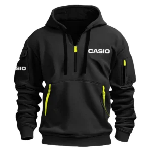Casio Photography Videography Exclusive Logo Fashion Hoodie Half Zipper BLPT280924A2CSHHZ