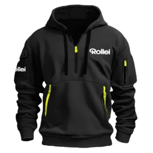 Rollei Photography Videography Exclusive Logo Fashion Hoodie Half Zipper BLPT280924A2ROLHHZ