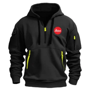 Leica Photography Videography Exclusive Logo Fashion Hoodie Half Zipper BLPV9924ALCHHZ