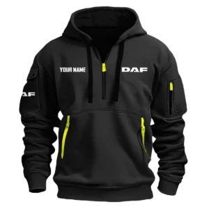 DAF Trucks Gift For Trucker Exclusive Logo Fashion Hoodie Half Zipper BLT18125DAF