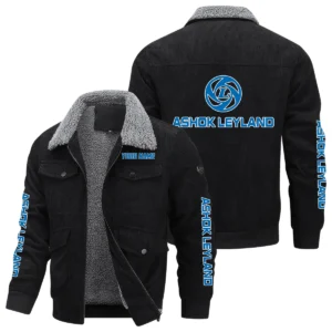 Ashok Leyland Gift For Trucker Exclusive Logo Thickened Corduroy Jacket BLT20125AL
