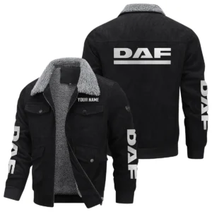 DAF Trucks Gift For Trucker Exclusive Logo Thickened Corduroy Jacket BLT20125DAF