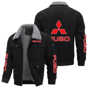 Fuso Gift For Trucker Exclusive Logo Thickened Corduroy Jacket BLT20125FUS