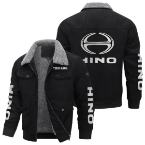 Hino Motors Gift For Trucker Exclusive Logo Thickened Corduroy Jacket BLT20125HN