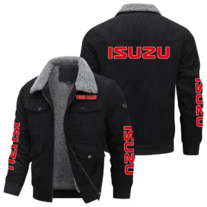 Isuzu Trucks Gift For Trucker Exclusive Logo Thickened Corduroy Jacket BLT20125ISZ