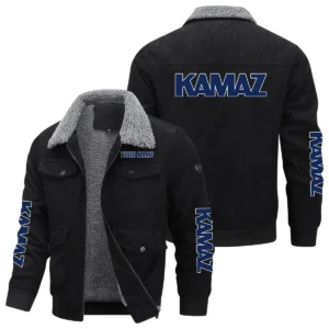 Kamaz Gift For Trucker Exclusive Logo Thickened Corduroy Jacket BLT20125KMZ