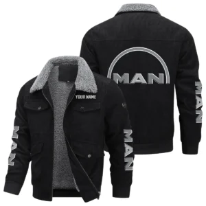 MAN Truck Gift For Trucker Exclusive Logo Thickened Corduroy Jacket BLT20125MAN