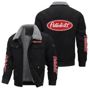Peterbilt Gift For Trucker Exclusive Logo Thickened Corduroy Jacket BLT20125PTB