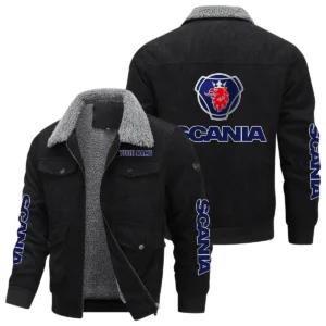 Scania Gift For Trucker Exclusive Logo Thickened Corduroy Jacket BLT20125SCA