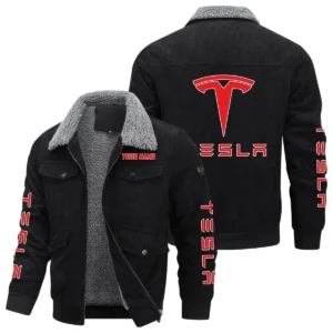 Tesla Semi Gift For Trucker Exclusive Logo Thickened Corduroy Jacket BLT20125TES