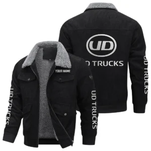 UD Trucks Gift For Trucker Exclusive Logo Thickened Corduroy Jacket BLT20125UD