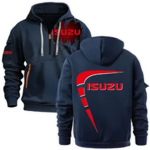 Isuzu Trucks Gift For Truckers Exclusive Logo Fashion Hoodie Half Zipper BLT5225ISZ