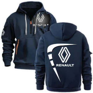 Renault Trucks Gift For Truckers Exclusive Logo Fashion Hoodie Half Zipper BLT5225RT