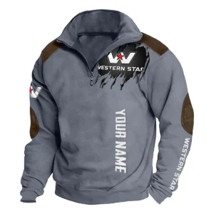 Western Star Gift For Truckers Exclusive Logo Tactical Quarter-Zip Sweatshirt BLT6225WS