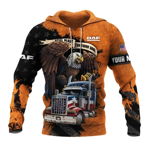 DAF Trucks Gift For Truckers Exclusive Logo Hoodie BLT11225A6DAFHD