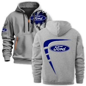 Ford Trucks Gift For Truckers Exclusive Logo Fashion Hoodie Half Zipper BLT5225FT