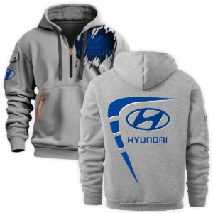 Hyundai Trucks Gift For Truckers Exclusive Logo Fashion Hoodie Half Zipper BLT5225HD