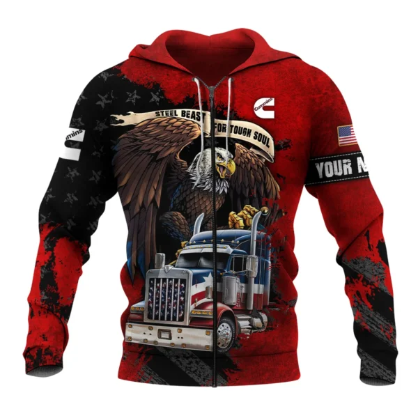 Cummins Gift For Truckers Exclusive Logo Zipper Hoodie BLT11225A1CMZHD