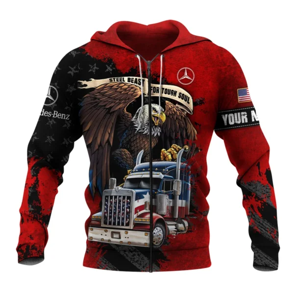 Mercedes-Benz Trucks Gift For Truckers Exclusive Logo Zipper Hoodie BLT11225A1MBZHD