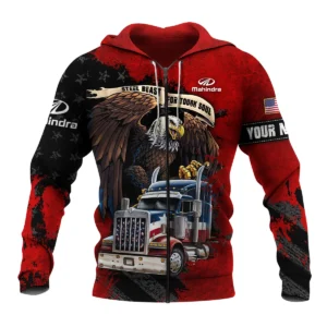 Mahindra Gift For Truckers Exclusive Logo Zipper Hoodie BLT11225A1MHDZHD