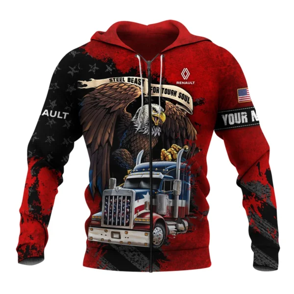 Renault Trucks Gift For Truckers Exclusive Logo Zipper Hoodie BLT11225A1RTZHD