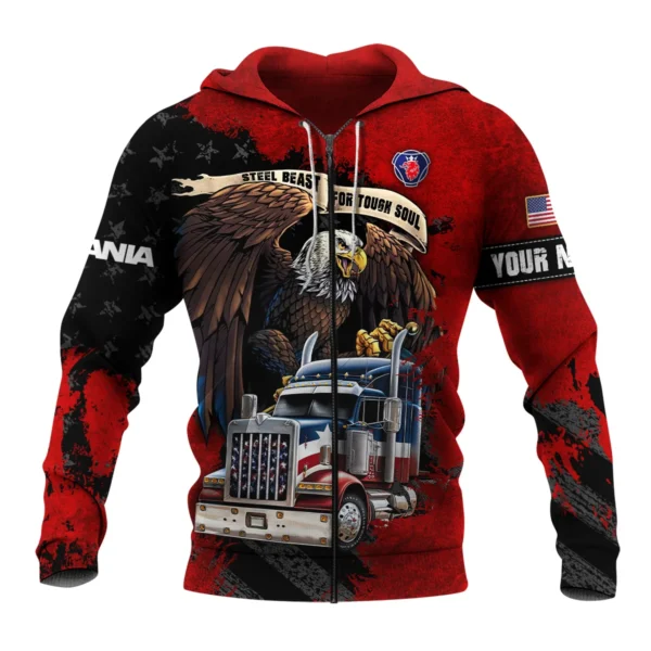 Scania Gift For Truckers Exclusive Logo Zipper Hoodie BLT11225A1SCAZHD