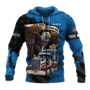 Iveco Gift For Truckers Exclusive Logo Zipper Hoodie BLT11225A3IVCZHD
