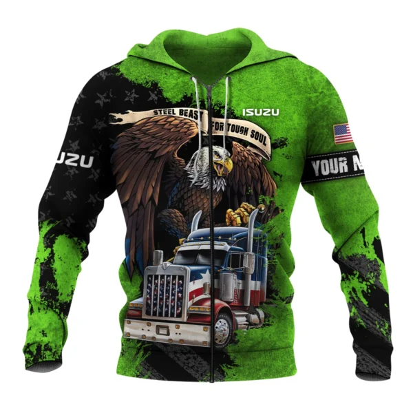 Isuzu Trucks Gift For Truckers Exclusive Logo Zipper Hoodie BLT11225A4ISZZHD